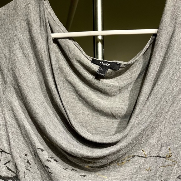 3/4 sleeve grey print t-shirt - Picture 4 of 4